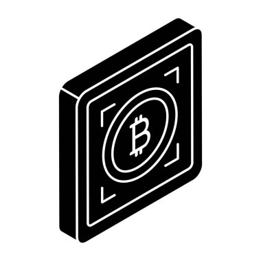 Bitcoin taramasının simge tasarımı