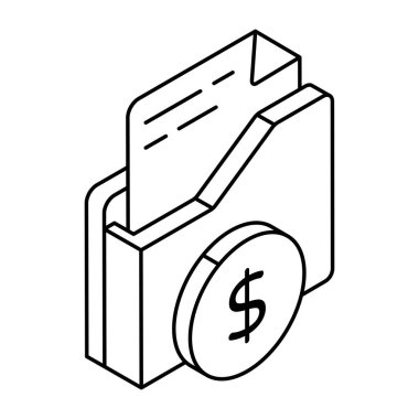 Finansal dizinin yaratıcı tasarım simgesi