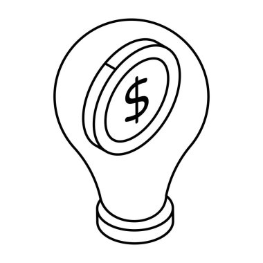 Yaratıcı paranın renkli tasarım simgesi