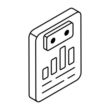 İş raporunun simge tasarımı 