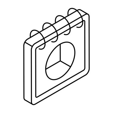 İş sunumunun modern tasarım simgesi 