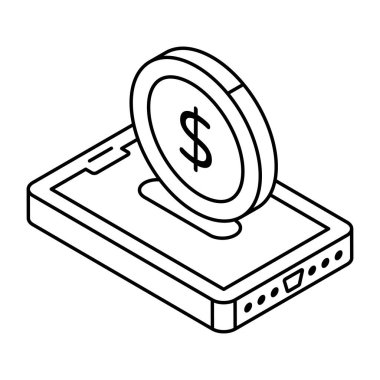 Çevrimiçi kaydetmenin moda tasarım simgesi