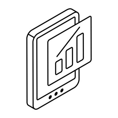 Mobil grafiğin mükemmel tasarım simgesi