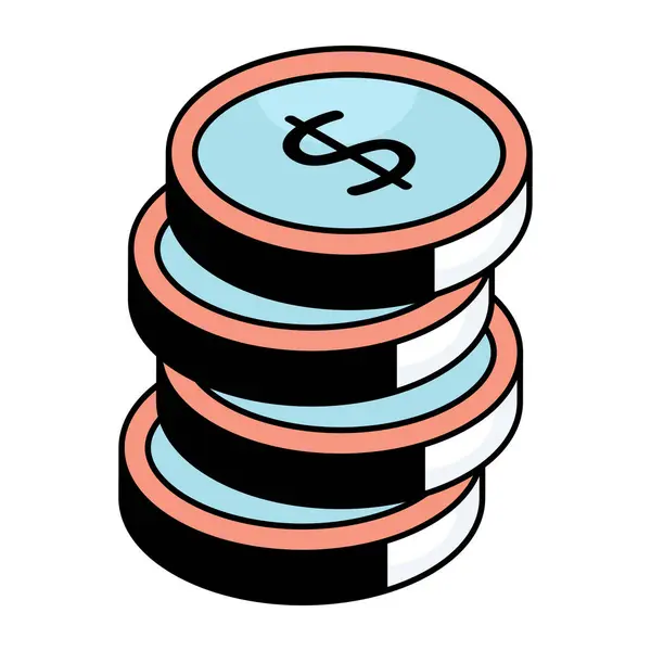 Dolar için yaratıcı tasarım simgesi 