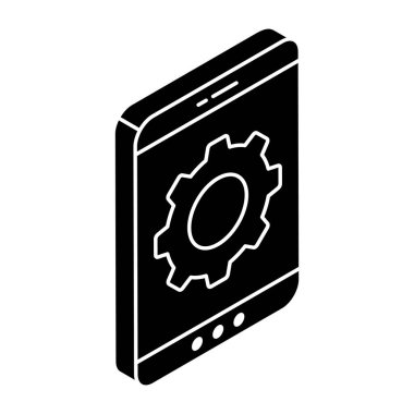 Taşınabilir ayarların güzel bir tasarım simgesi 