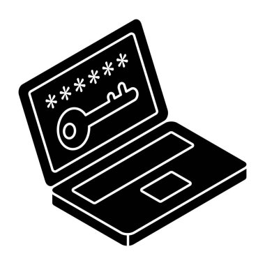 Dizüstü bilgisayarın mükemmel dizayn simgesi 