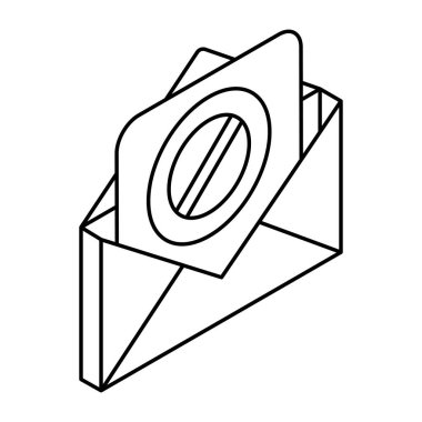 Blok postalarının düz tasarım simgesi