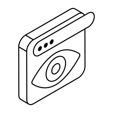 Web izleme için renkli bir tasarım simgesi 