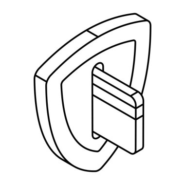 Güvenli ödeme için bir moda tasarım simgesi 