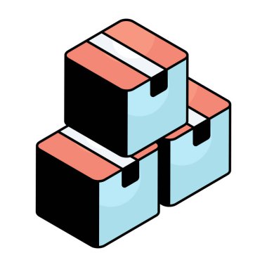 Düzenlenebilir bir karton dizayn simgesi