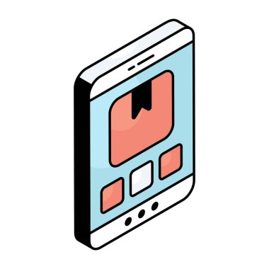 Mobil paketin mükemmel tasarım simgesi