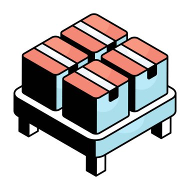 Düzenlenebilir bir karton dizayn simgesi