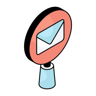 Arama e- postalarının modern tasarım simgesi