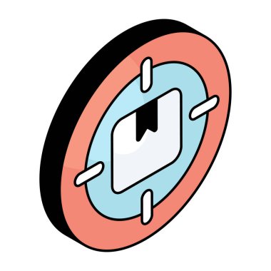 Hedef paketin düzenlenebilir tasarım simgesi 