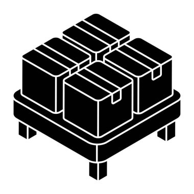 Düzenlenebilir bir karton dizayn simgesi