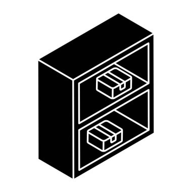 Paket çantasının premimium indirme simgesi