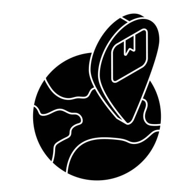 Modern design icon of parcel tracking 