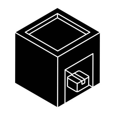 Deponun düz tasarım simgesi