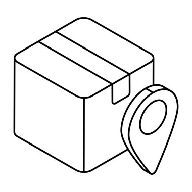 Modern design icon of parcel tracking 