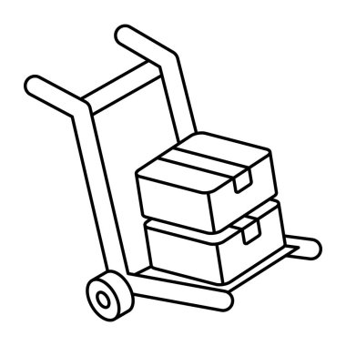 Premium download icon of pallet truck