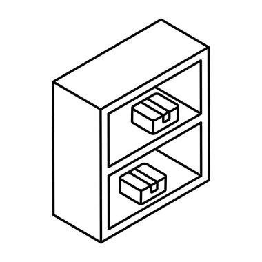 Paket çantasının premimium indirme simgesi
