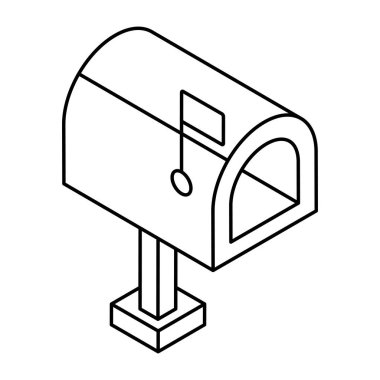 Posta kutusunun modern tasarım simgesi