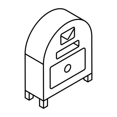 Posta kutusunun modern tasarım simgesi