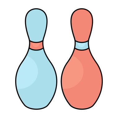 Skittles showcasing concept of bowling game