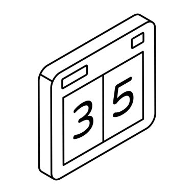 Renkli dizaynda puan tablosu simgesi