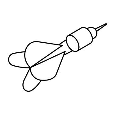 Dart iğnesinin modern tasarım simgesi