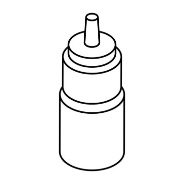 Düzenlenebilir bir su şişesi tasarımı simgesi