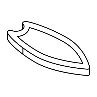 Macera tahtası simgesi, sörf tahtasının moda tasarımı