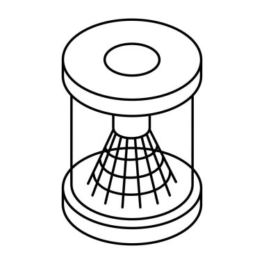 Badminton birdie simgesi, mekik horozunun düz tasarımı