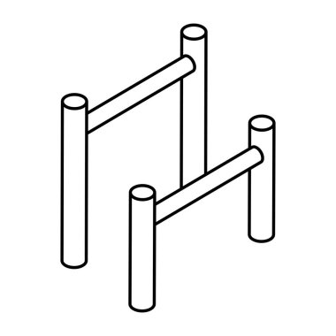 Çekme çubuklarının eşsiz bir tasarım simgesi 