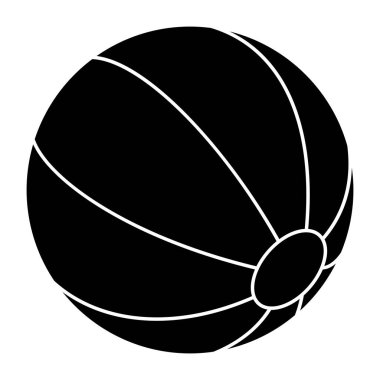 Editable design icon of beach ball 
