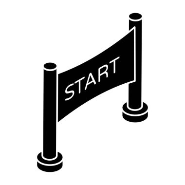 An icon design of startline clipart