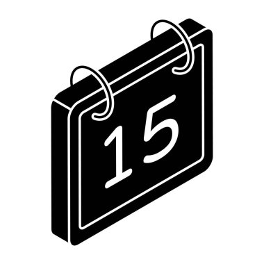 Takvim simgesi, düzenlenebilir vektör