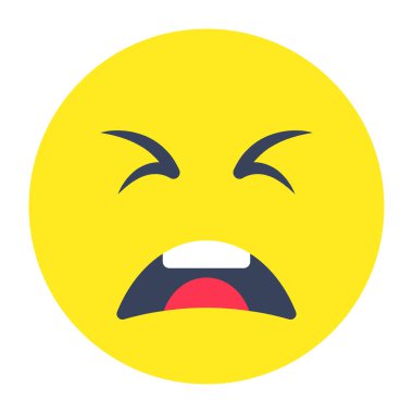 Ağlayan yüzün modern tasarım simgesi