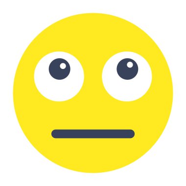 Yuvarlanan göz emojisinin premium indirme simgesi