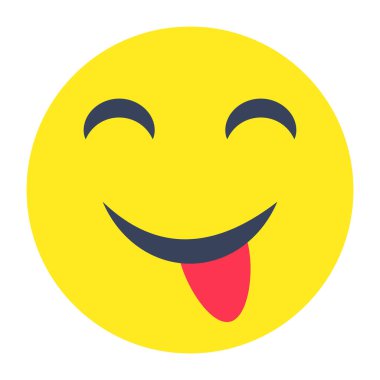 Salyalı yüzün eşsiz bir vektör tasarımı