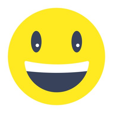 Gülen emojinin simge tasarımı