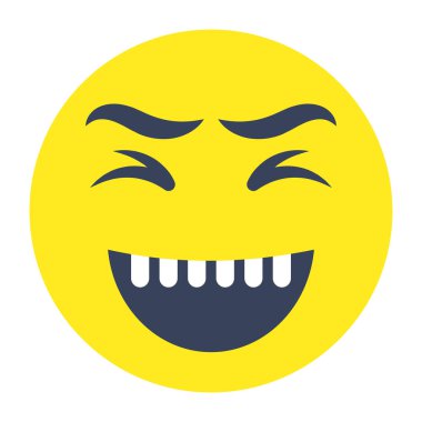 Gülen emojinin simge tasarımı