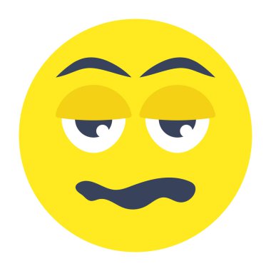 Çığlık atan yüzün yaratıcı tasarım simgesi.