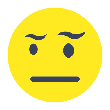 İfadesiz emojinin moda tasarım simgesi