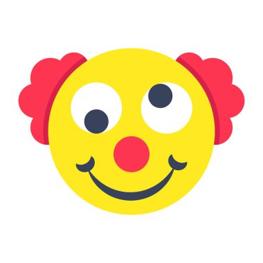 Palyaço yüzünün mükemmel tasarım simgesi