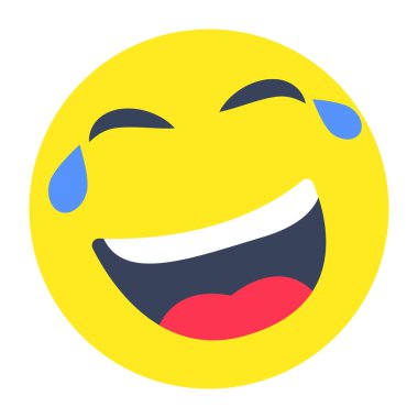 Mutlu yüzün güzel bir tasarım simgesi
