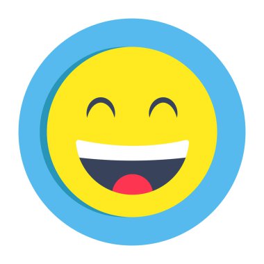 Mutlu yüzün güzel bir tasarım simgesi