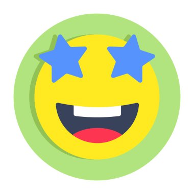 Yıldız Gözü emojisinin birim tasarım simgesi