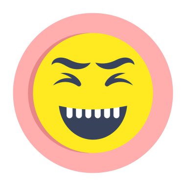 Gülen emojinin simge tasarımı