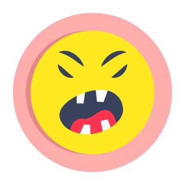 Ağlayan yüzün modern tasarım simgesi